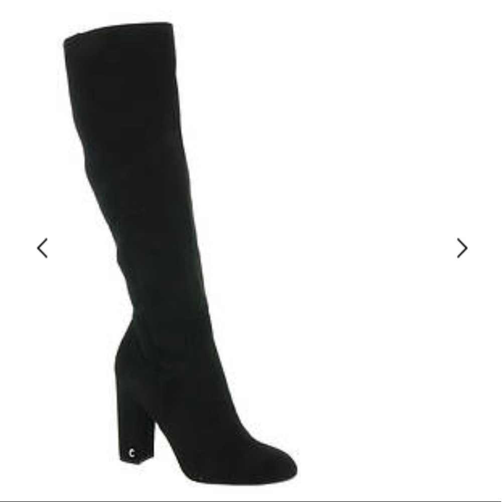 Sam Edelman | Clairmont Black Suede Heel Boot tall